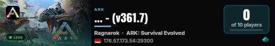 ... - (v361.7) live status badge