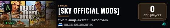 [SKY OFFICIAL MODS] live status badge