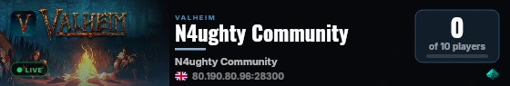 N4ughty Community live status badge