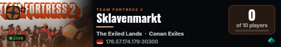 Sklavenmarkt live status badge