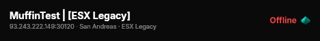 MuffinTest | [ESX Legacy] live status badge