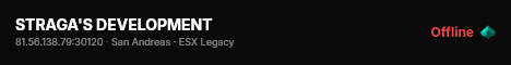 STRAGA'S DEVELOPMENT live status badge