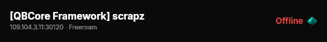 [QBCore Framework] scrapz live status badge