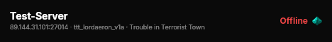 Test-Server live status badge