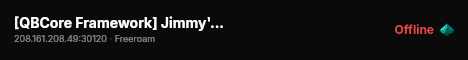 [QBCore Framework] Jimmy's Workshop live status badge