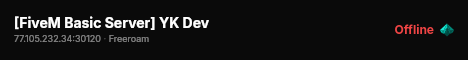 [FiveM Basic Server] YK Dev live status badge