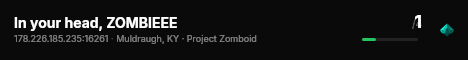 In your head, ZOMBIEEE live status badge