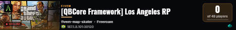 [QBCore Framework] Los Angeles RP live status badge
