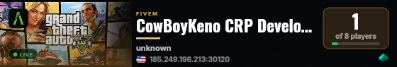 CowBoyKeno CRP Development live status badge