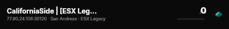 CaliforniaSide | [ESX Legacy] live status badge