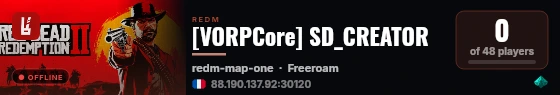 [VORPCore] SD_CREATOR live status badge