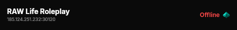 RAW Life Roleplay live status badge