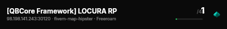 [QBCore Framework] LOCURA RP live status badge