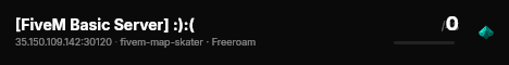 [FiveM Basic Server] :):( live status badge