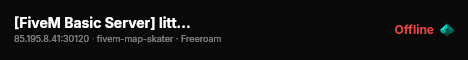 [FiveM Basic Server] littleland Rz live status badge