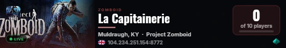 La Capitainerie live status badge