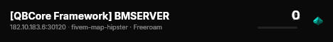 [QBCore Framework] BMSERVER live status badge