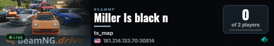 Miller Is black n live status badge