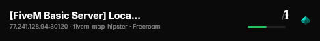 [FiveM Basic Server] Localhost live status badge