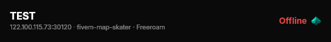 TEST live status badge
