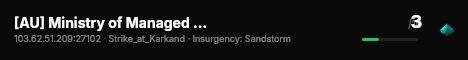 [AU] Ministry of Managed Sand live status badge
