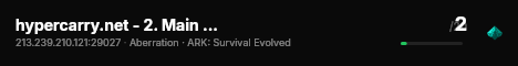hypercarry.net - 2. Main Server [PvE][ARK1.0] - (v361.7) live status badge