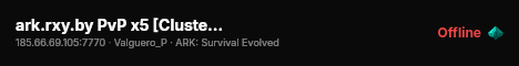 ark.rxy.by PvP x5 [Cluster] - (v361.7) live status badge