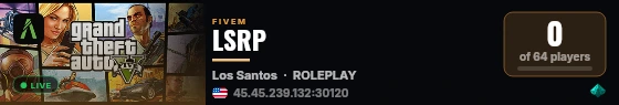 LSRP live status badge