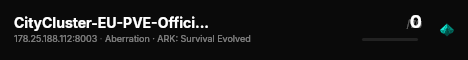 CityCluster-EU-PVE-Official-Aberration215-NoDecay - (v358.24) live status badge