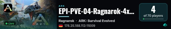 EPI-PVE-04-Ragnarok-4xXP-Craft-10xTame-30xBreed - (v358.24) live status badge