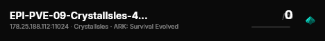 EPI-PVE-09-CrystalIsles-4xXP-Craft-10xTame-30xBreed - (v358.24) live status badge