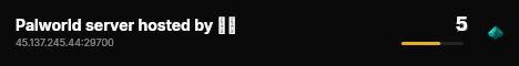 Palworld server hosted by いと live status badge
