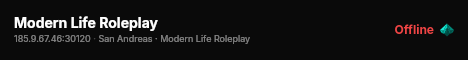 Modern Life Roleplay live status badge