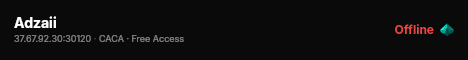 Adzaii live status badge
