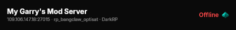 My Garry's Mod Server live status badge
