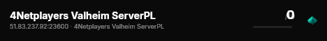 4Netplayers Valheim ServerPL live status badge