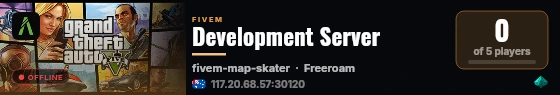 Development Server live status badge