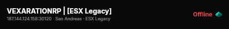 VEXARATIONRP | [ESX Legacy] live status badge