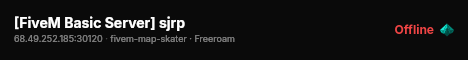 [FiveM Basic Server] sjrp live status badge