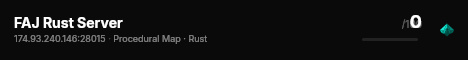 FAJ Rust Server live status badge