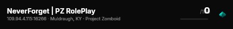NeverForget | PZ RolePlay live status badge