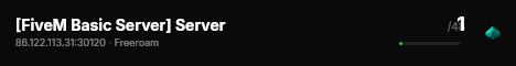 [FiveM Basic Server] Server live status badge
