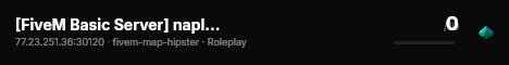 [FiveM Basic Server] napleczik live status badge