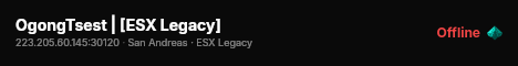 OgongTsest | [ESX Legacy] live status badge