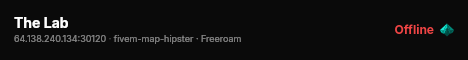 The Lab live status badge