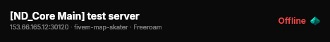 [ND_Core Main] test server live status badge
