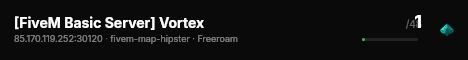 [FiveM Basic Server] Vortex live status badge