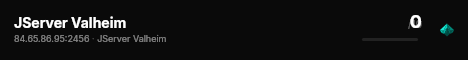 JServer Valheim live status badge