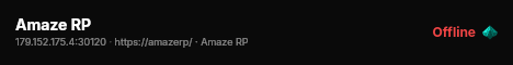 Amaze RP live status badge