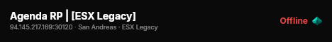 Agenda RP | [ESX Legacy] live status badge